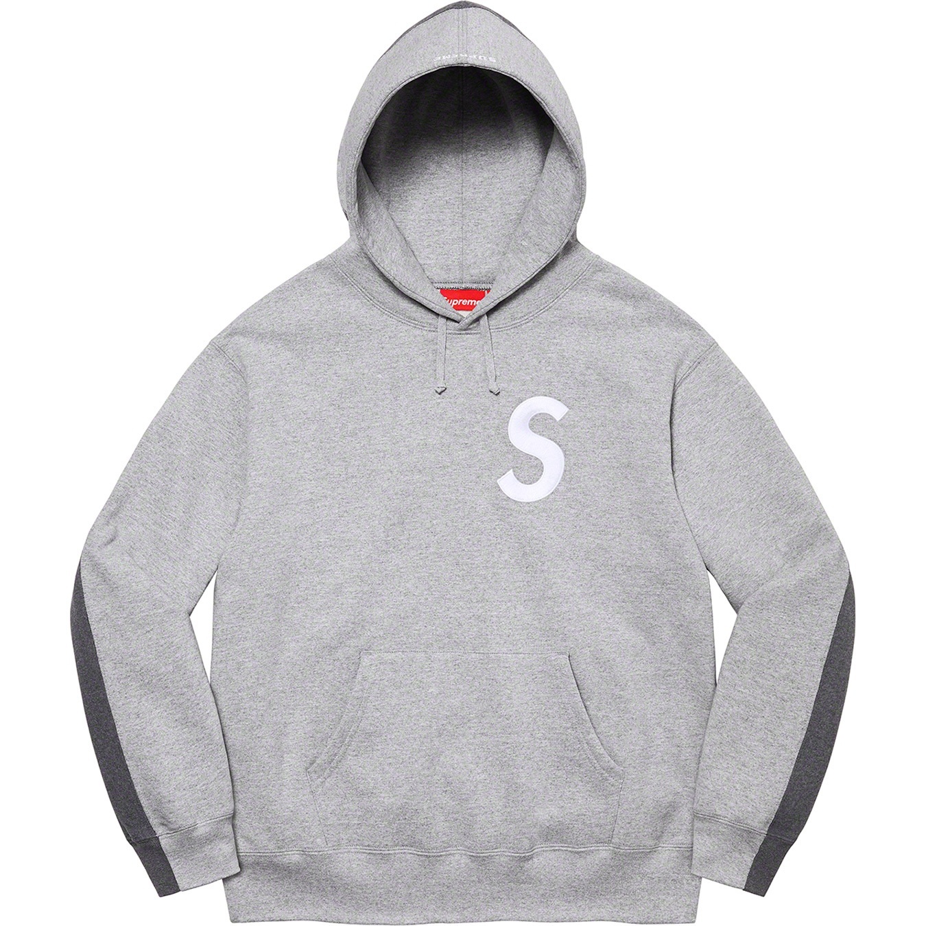 S Logo Split Hooded Sweatshirt view 12